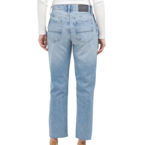 Lucky Brand Women’s Blue Drew High-Rise Mom Raw hem Jeans size 8/29 nwt - Picture 2 of 6
